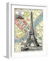 Eiffel Tower Universal Exposition of Paris, 1900-Piddix-Framed Art Print