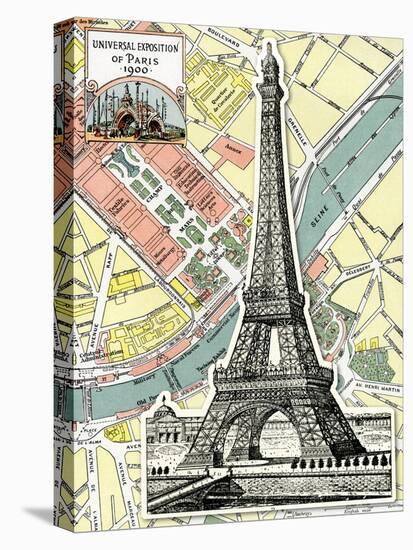 Eiffel Tower Universal Exposition of Paris, 1900-Piddix-Stretched Canvas