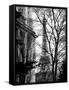 Eiffel Tower View of Winter Trocadero - Paris, France - Black and White Photography-Philippe Hugonnard-Framed Stretched Canvas