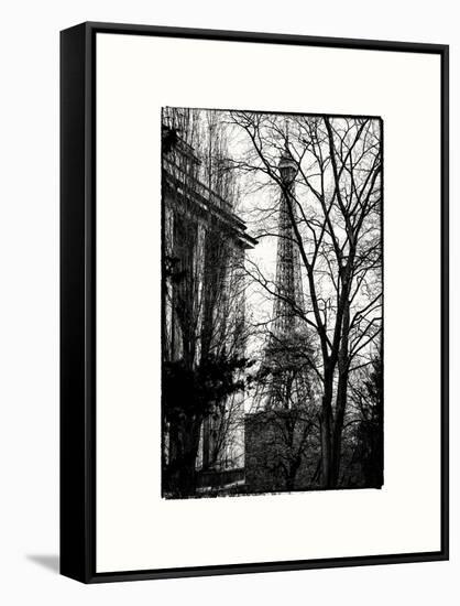 Eiffel Tower View of Winter Trocadero - Paris, France-Philippe Hugonnard-Framed Stretched Canvas