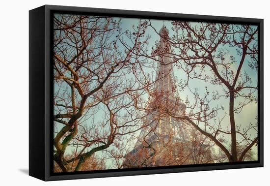 Eiffel Tower Vintage-Cora Niele-Framed Stretched Canvas