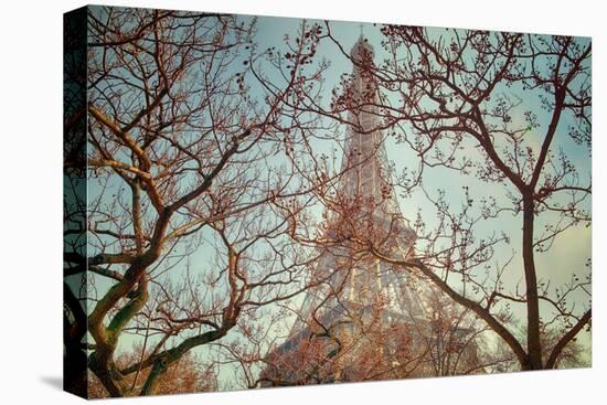 Eiffel Tower Vintage-Cora Niele-Stretched Canvas