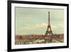 Eiffel Tower with Jardin du Trocade?ro-Cora Niele-Framed Photographic Print