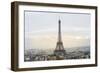 Eiffel Tower with Paris Skyline at Sunset-Sira Anamwong-Framed Photographic Print