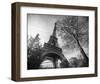 Eiffel Tower With Tree-Stéphane Graciet-Framed Art Print