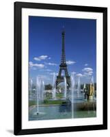 Eiffel Tower with Water Fountains, Paris, France, Europe-Nigel Francis-Framed Photographic Print