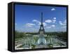 Eiffel Tower with Water Fountains, Paris, France, Europe-Nigel Francis-Framed Stretched Canvas