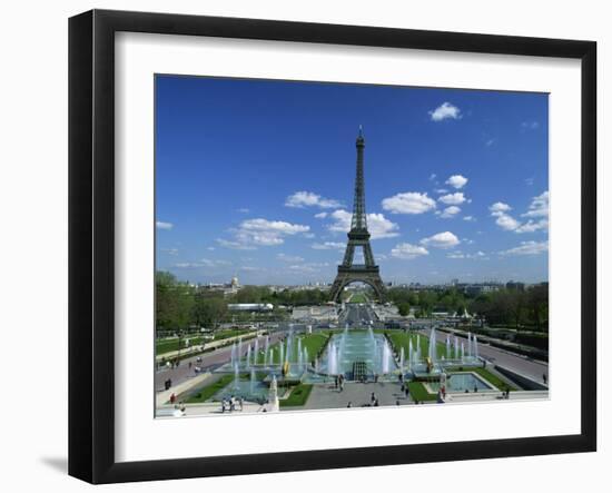 Eiffel Tower with Water Fountains, Paris, France, Europe-Nigel Francis-Framed Photographic Print