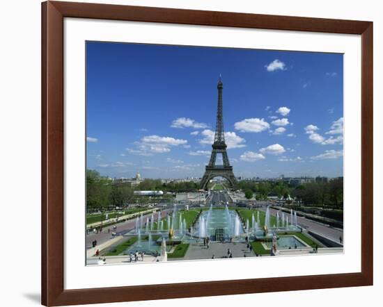 Eiffel Tower with Water Fountains, Paris, France, Europe-Nigel Francis-Framed Photographic Print