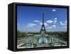 Eiffel Tower with Water Fountains, Paris, France, Europe-Nigel Francis-Framed Stretched Canvas