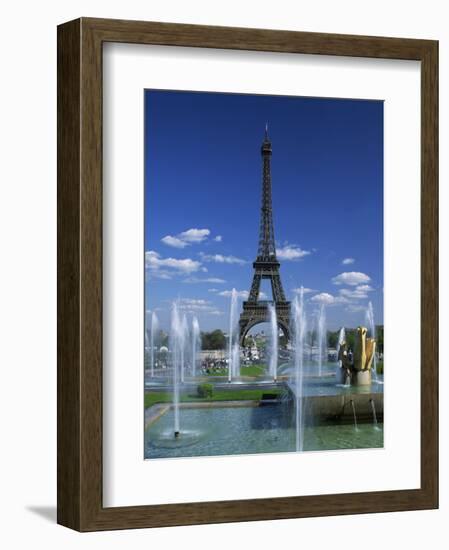 Eiffel Tower with Water Fountains, Paris, France, Europe-Nigel Francis-Framed Photographic Print