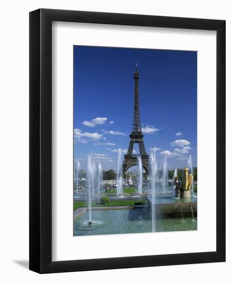 Eiffel Tower with Water Fountains, Paris, France, Europe-Nigel Francis-Framed Photographic Print