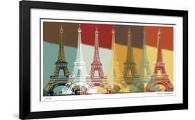 Eiffel Tower-Mj Lew-Framed Giclee Print