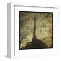 Eiffel Tower-John W^ Golden-Framed Art Print