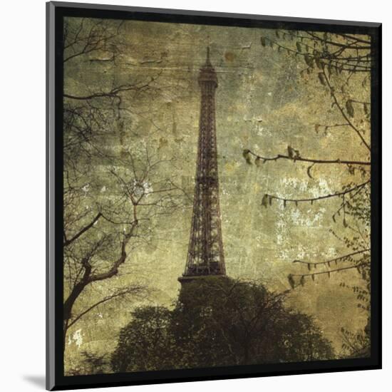 Eiffel Tower-John W^ Golden-Mounted Art Print