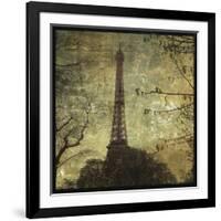 Eiffel Tower-John W^ Golden-Framed Art Print