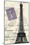 Eiffel Tower-Z Studio-Mounted Art Print