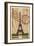 Eiffel Tower-Lantern Press-Framed Art Print