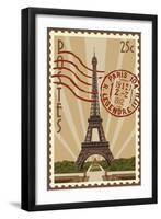 Eiffel Tower-Lantern Press-Framed Art Print