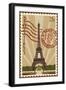 Eiffel Tower-Lantern Press-Framed Art Print