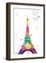 Eiffel watercolor-OnRei-Framed Art Print