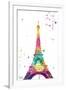 Eiffel watercolor-OnRei-Framed Art Print