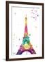 Eiffel watercolor-OnRei-Framed Art Print