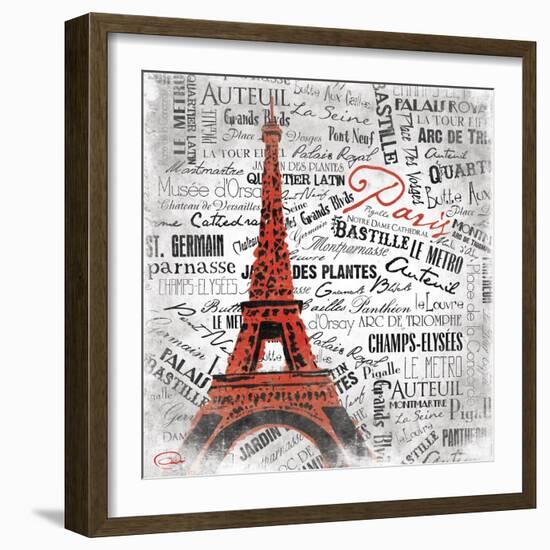 Eiffel-OnRei-Framed Art Print