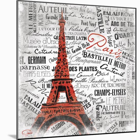 Eiffel-OnRei-Mounted Art Print