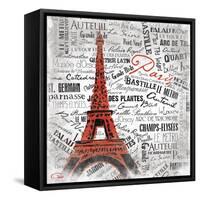 Eiffel-OnRei-Framed Stretched Canvas