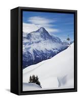 Eiger, Grindelwald, Jungfrau Region, Bernese Oberland, Switzerland-Gavin Hellier-Framed Stretched Canvas