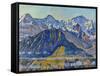 Eiger, Moench and Jungfrau in the Sun-Ferdinand Hodler-Framed Stretched Canvas