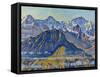 Eiger, Moench and Jungfrau in the Sun-Ferdinand Hodler-Framed Stretched Canvas