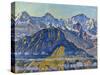 Eiger, Moench and Jungfrau in the Sun-Ferdinand Hodler-Stretched Canvas