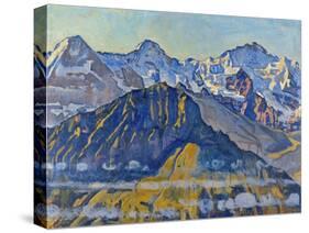 Eiger, Moench and Jungfrau in the Sun-Ferdinand Hodler-Stretched Canvas