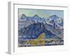 Eiger, Moench and Jungfrau in the Sun-Ferdinand Hodler-Framed Premium Giclee Print