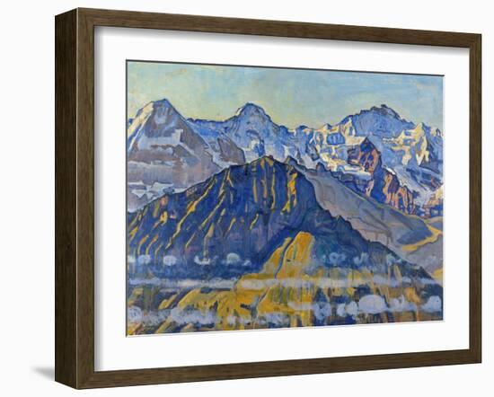 Eiger, Moench and Jungfrau in the Sun-Ferdinand Hodler-Framed Giclee Print