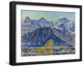 Eiger, Moench and Jungfrau in the Sun-Ferdinand Hodler-Framed Giclee Print