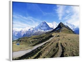 Eiger, Monch and Jungfrau, Bernese Oberland, Swiss Alps, Switzerland-Hans Peter Merten-Framed Photographic Print