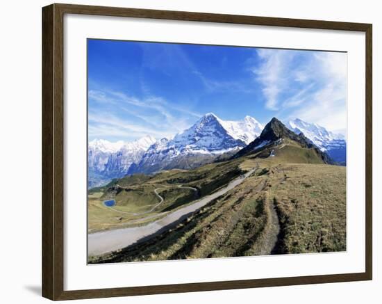 Eiger, Monch and Jungfrau, Bernese Oberland, Swiss Alps, Switzerland-Hans Peter Merten-Framed Photographic Print