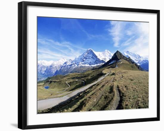 Eiger, Monch and Jungfrau, Bernese Oberland, Swiss Alps, Switzerland-Hans Peter Merten-Framed Photographic Print