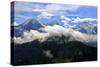 Eiger, Monch and Jungfrau, seen from Schynige Platte, Bernese Oberland, Canton of Bern, Switzerland-Hans-Peter Merten-Stretched Canvas