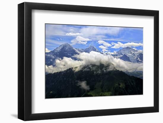 Eiger, Monch and Jungfrau, seen from Schynige Platte, Bernese Oberland, Canton of Bern, Switzerland-Hans-Peter Merten-Framed Photographic Print