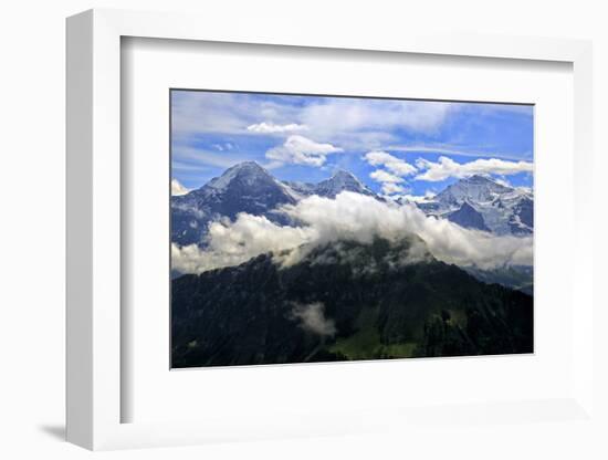 Eiger, Monch and Jungfrau, seen from Schynige Platte, Bernese Oberland, Canton of Bern, Switzerland-Hans-Peter Merten-Framed Photographic Print