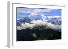 Eiger, Monch and Jungfrau, seen from Schynige Platte, Bernese Oberland, Canton of Bern, Switzerland-Hans-Peter Merten-Framed Photographic Print