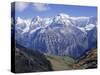 Eiger, Monch, Jungfrau Mountains, Bernese Oberland, Swiss Alps, Switzerland, Europe-Andrew Sanders-Stretched Canvas