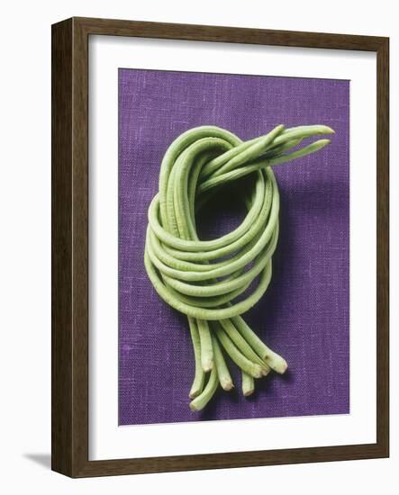 Eight Asparagus Beans, Tied in a Knot-Eising Studio - Food Photo and Video-Framed Photographic Print