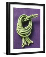 Eight Asparagus Beans, Tied in a Knot-Eising Studio - Food Photo and Video-Framed Photographic Print