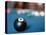 Eight ball on pool table-null-Stretched Canvas