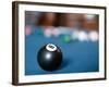 Eight ball on pool table-null-Framed Photographic Print